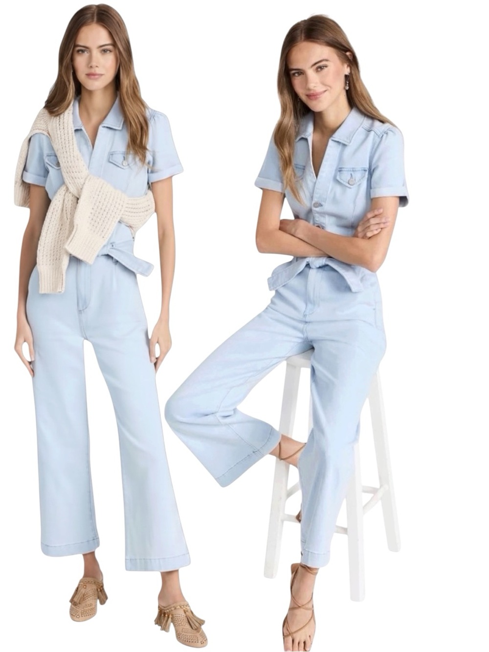 PAIGE | Revolve Anessa Denim Jumpsuit in Kokomo NWT